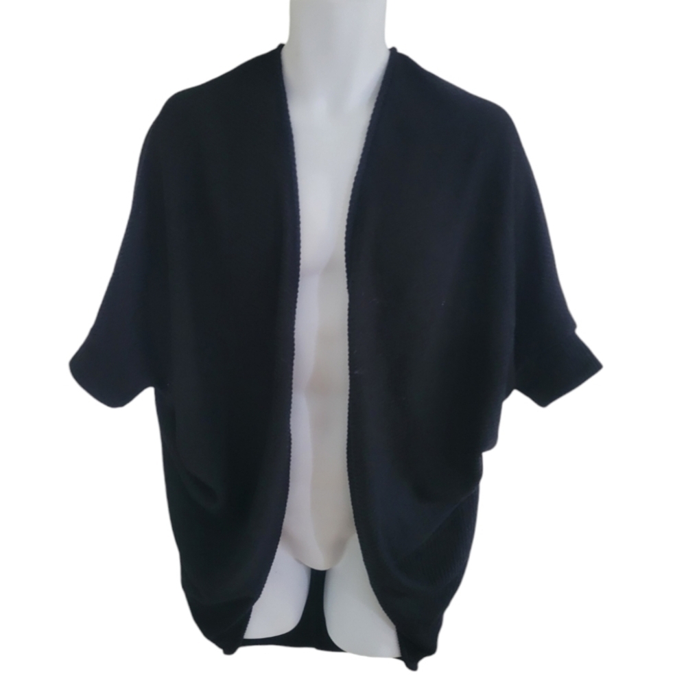 Ichi Eluise Cocoon 3/4 Open Knit Soft Cozy Cardigan- Womens O/S - Picture 7 of 13